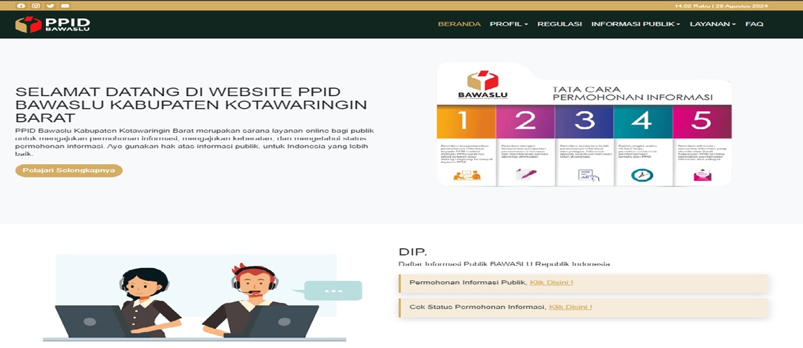 Link perubahan Website PPID