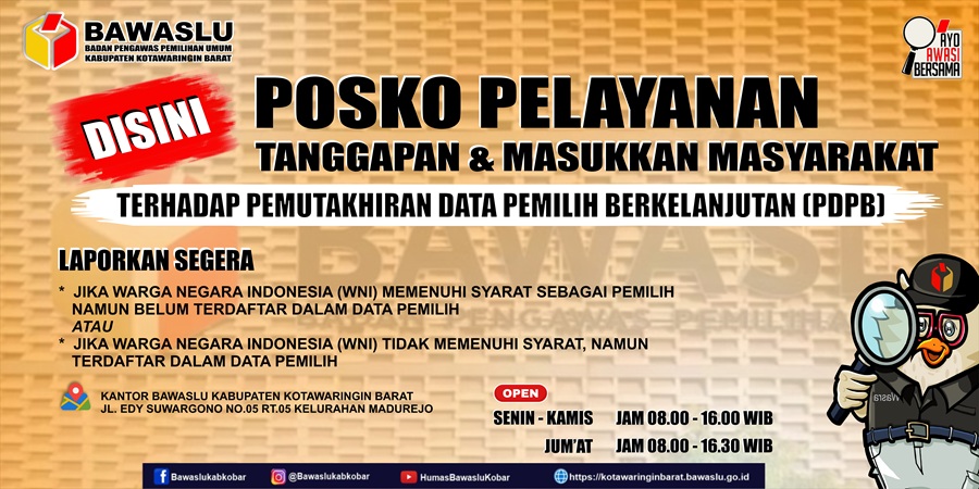 Posko Aduan Masyrakat Pemutakhiran Data Pemilih Berkelanjutan