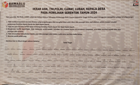 TANDA TANGAN IKRAR NETRALITAS