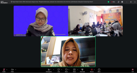 Pelaksanaa zoom meeting bersama Koordiv P2H dan Kasubag