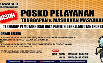 Posko Aduan Masyrakat Pemutakhiran Data Pemilih Berkelanjutan